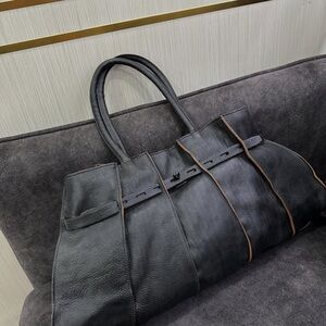 Black Leather Shoulder Bag